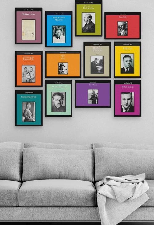 Sabahattin Ali 12 Parça Ahşap Mdf Tablo Tgtb1275