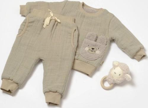 Organik Alt & Üst Takım Yeşil 12-18 Ay