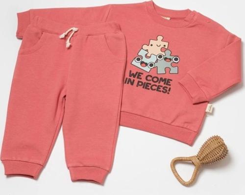 Organik Sweatshirt & Pantolon Takımı Rose 12-18 Ay