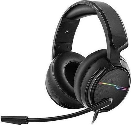 RGW9 Comfort Usb 7.1 Surround Sound RGB Mikrofonlu Oyuncu Kulaklık - Siyah