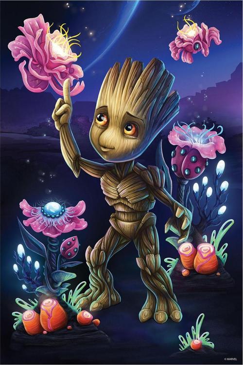 Prime 3D Marvel Groot Puzzle 200 Parça 33346