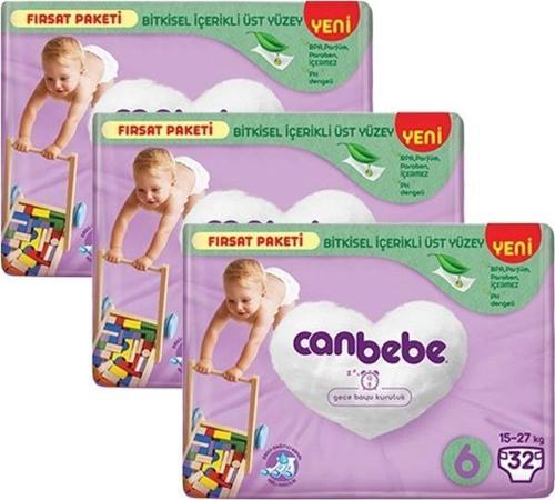 Bebek Bezi Fırsat Paketi 6 Beden XL (15-27 Kg) 32 li x 3 Adet