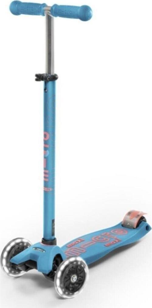 Maxi Deluxe LED Turkuaz MMD078 3 Tekerlekli Işıklı Çocuk Scooter