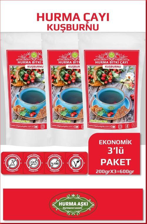 Hurma Çayı Kuşburnu 200Grx3=600Gr
