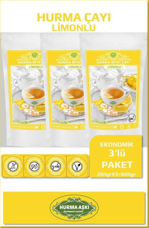 Hurma Çayı Limonlu 200Grx3=600Gr