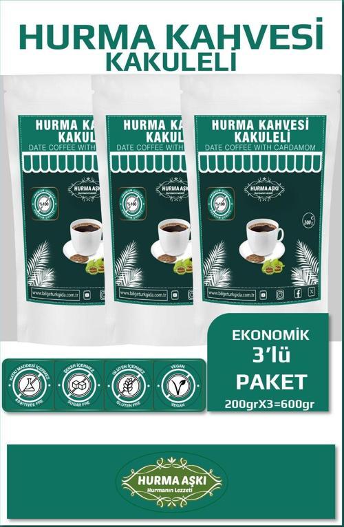 Hurma Kahvesi Kakuleli 200Grx3=600Gr