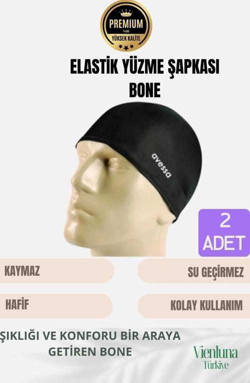 Özel Tasarım Suya Dayanıklı Silikon Havuz Deniz Kullanımına Uygun Esnek Yüzme Bonesi 2'li Set