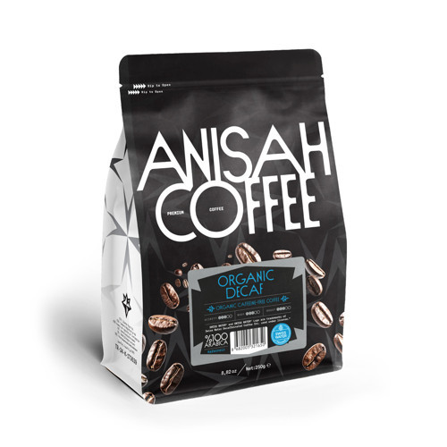 Decaf %100 Arabica Kafeinsiz Orta Kavrum Kahve Çekirdeği 250G | Organik | Decaffeinated Swiss Water