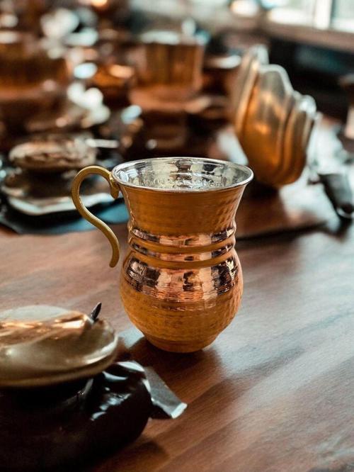 Bakır Çekiç Dövme Bardak 220 Ml