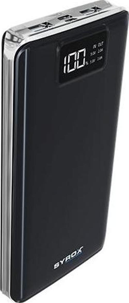 PB107 20.000mAh Dijital Göstergeli Çift Çıkışlı Powerbank - Siyah