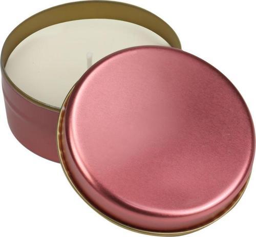 Metal Kutulu Mum Pembe