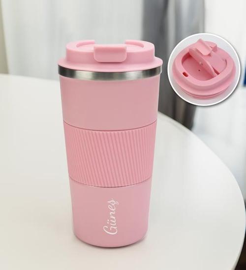 500 Ml Silikonlu Çelik Termos Pembe