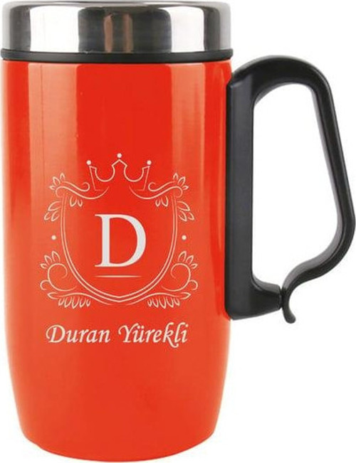 Anneler Gününe Özel Kulplu 280 Ml Çelik Termos Kırmızı