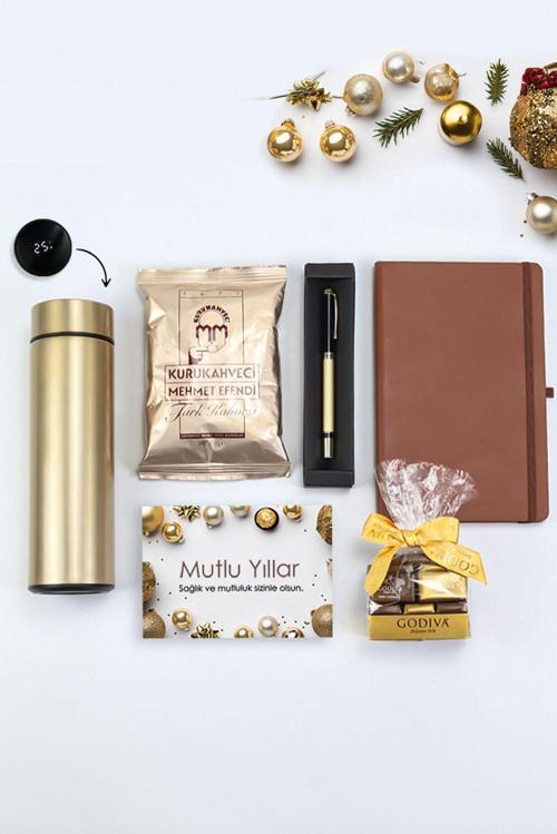 Gold Temalı Yılbaşı Hediye Seti