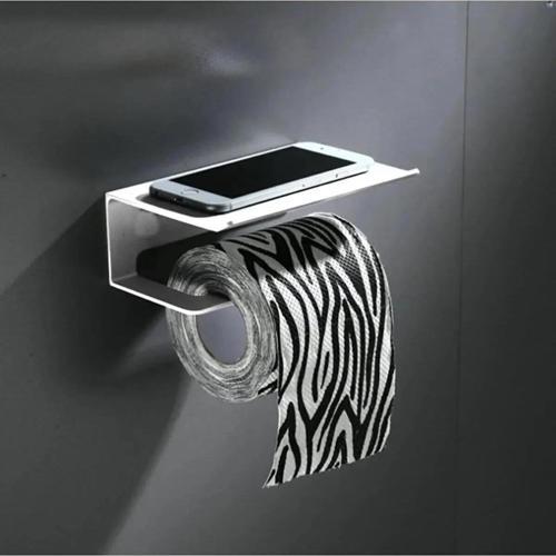 Dekoratif Metal Banyo Wc Kağıt Rulo peçetelik Tuvalet Banyo Peçete Askısı Beyaz