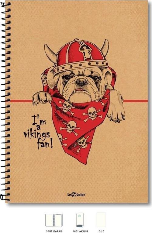 Eco Kraft Defter Düz 200 syf Köpek 17x24 cm