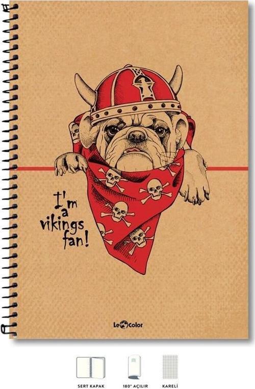A4 Defter Kareli 200 syf Köpek Eco
