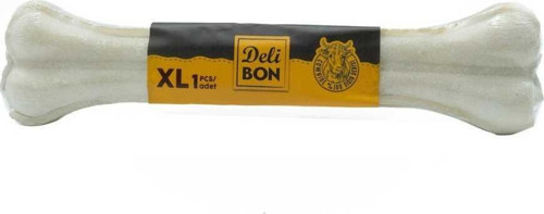 Deri Pres Vakumlu Kemik Köpek Ödülü Beyaz 27 Cm 1 Adet
