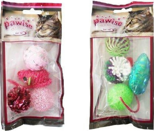 Çıngıraklı Kristal Top ve Peluş Kedi Oyuncağı Seti 4 Adet