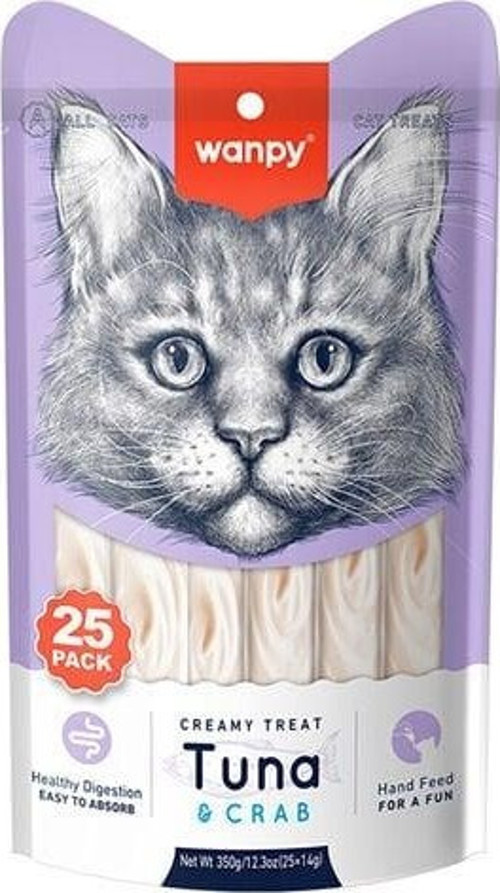 Ton Balıklı ve Yengeçli Sıvı Kedi Ödülü 14 Gr 25 Adet