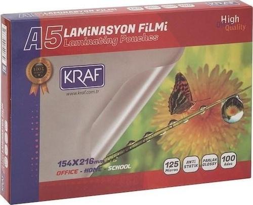 LAMINASYON FILMI PARLAK A5 125MIC 100LÜ 2125