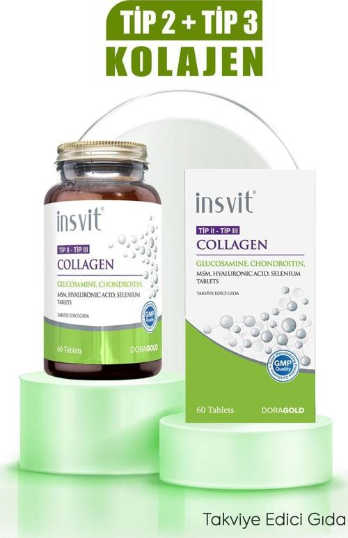 Tip 2 Tip 3 Kolajen Hyaluronik Asit Glukozamin Kondroitin Msm C Vitamini Collagen 60 Tablet