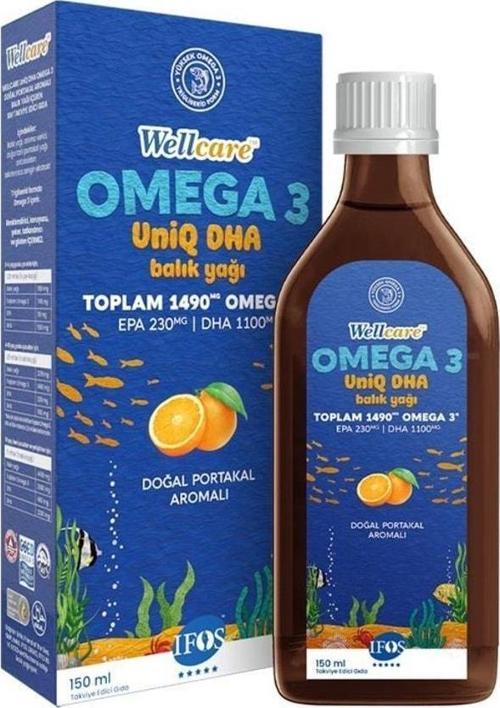 Omega 3 Fish Oil Doğal Portakal Aromalı Balık Yağı 150 Ml