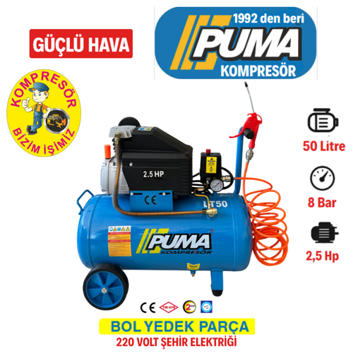 50 Lt Hava Kompresörü (2,5HP)