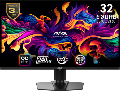 MAG 321UPX QD-OLED  31.5" UHD FLAT QD-OLED 240HZ 0.03MS ADAPTIVE-SYNC GAMING MONİTÖR