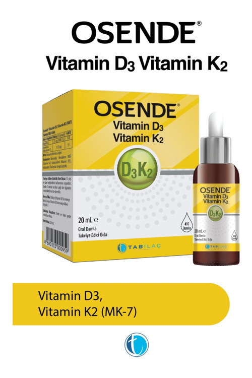 D3K2 Damla 20 ml Vitamin D Vitamin K2 MK-7