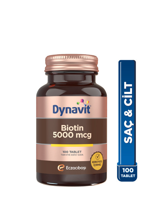 Biotin 5000 mcg 100 Tablet - Saç & Cilt