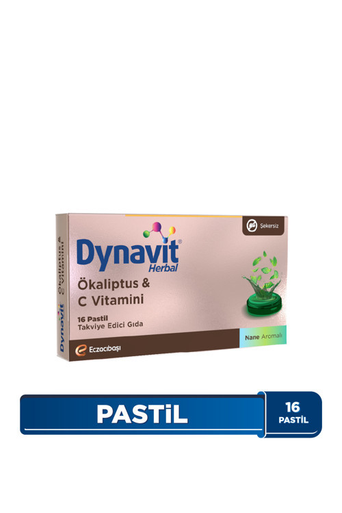 Herbal Ökaliptus & C Vitamini 16 Pastil - Ökaliptus, C Vitamini - Bağışıklık