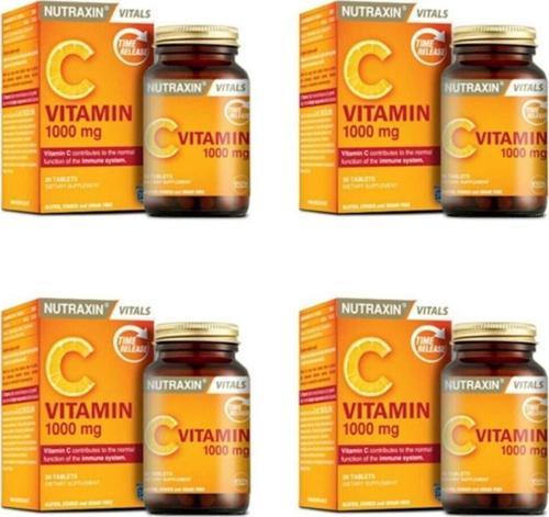 Vitamin C 1000 Mg Takviye Edici Gıda 30 Tablet X 4