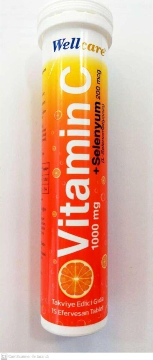 Vitamin C 1000 Mgr + Selenyum 200 Mcgr 15 Efervesan Tablet