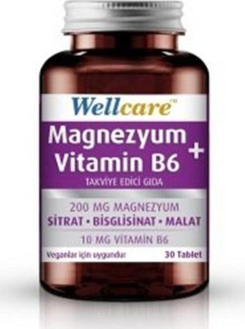 Magnezyum + Vitamin B6 Takviye Edici Gıda 30 Tablet