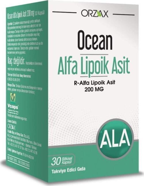 Orzax Alfa Lipoik Asit 200 Mg 30 Kapsül