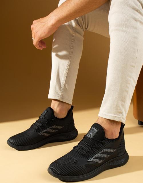 Bağcıklı Triko Rahat Taban Erkek Sneakers 001-0022-24MSs