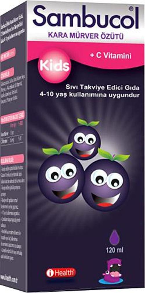 Kids Kara Mürver Özütü + Vitamin C 120 Ml
