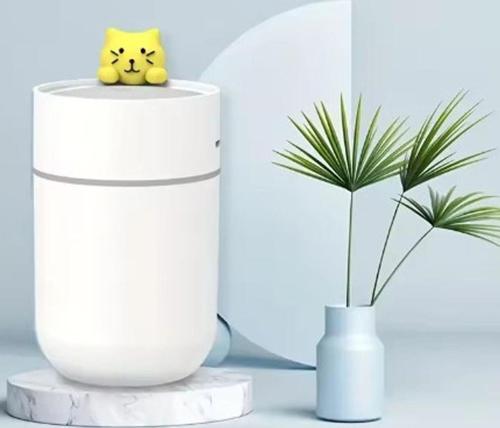 Kedi Karikatürlü Masaüstü Işıklı Hava Nemlendirici Usb Destekli