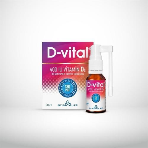 D-Vital 400 Iu Vitamin D3 130 Puf