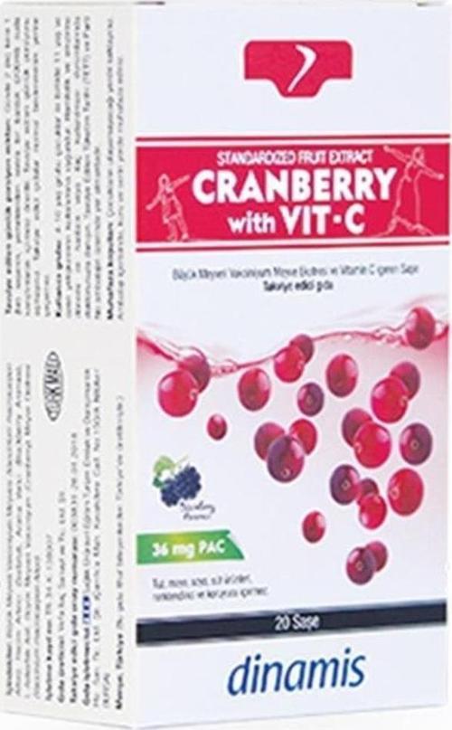 Cranberry With Vit-C Takviye Edici Gıda 20 Saşe