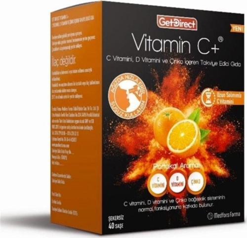 Get Direct Vitamin C+ 40 Şase Takviye Edici Gıda