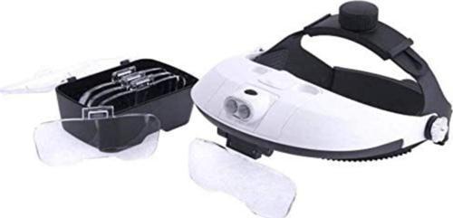 Işıklı Kafa Büyüteci Tamirci Büyüteci 5 Lensli Mg-81001H