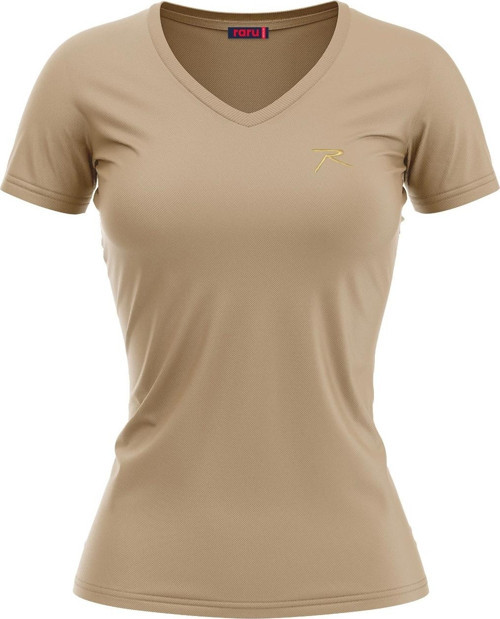 Kadın %100 Pamuk T-Shirt MULIER BEJ