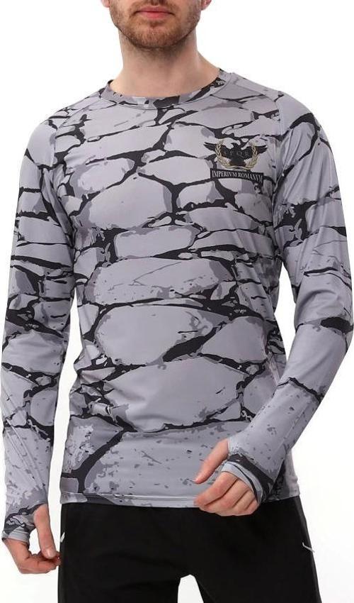 SPQR Uzun Kollu T-Shirt EVOCO GRİ