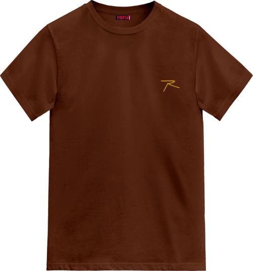 Erkek %100 Pamuk T-Shirt AGNITIO TABA