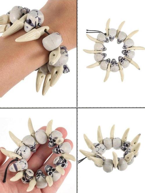 HALLOWEEN KEMİK KURUKAFA BİLEKLİK