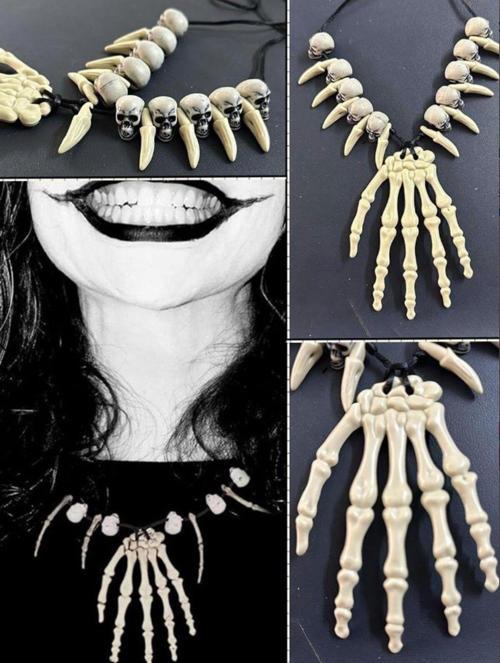 HALLOWEEN KEMİK KURUKAFA KOLYE