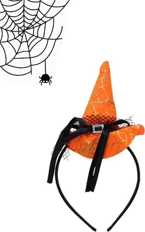 HALLOWEEN ŞAPKALI CADI TAÇ TURUNCU AST6500-1