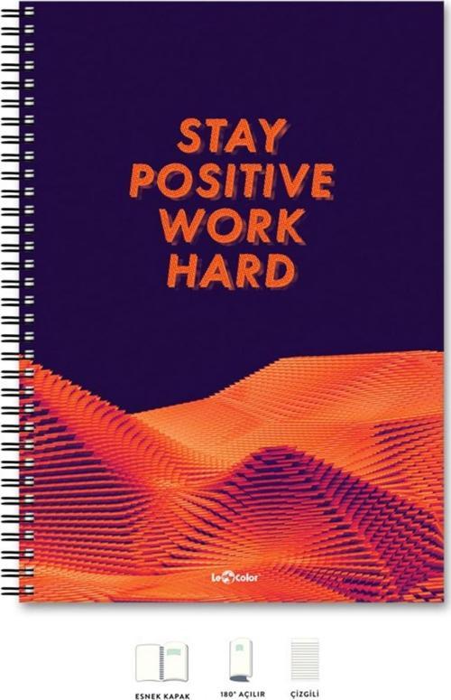 A4 Defter Çizgili 200 syf Stay Energy